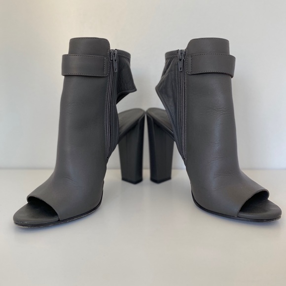 Vince Leather High Heel Ankle Boots Sz 8.5 - Picture 3 of 11